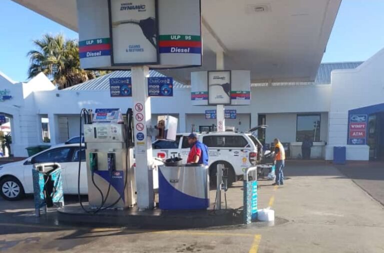DuoAir service bakkie at an Engen forecourt
